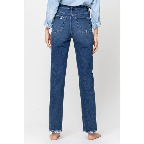 Flying Monkey Super High Rise Straight Leg Jeans - F4120 - Size 24 - Picture 13 of 13